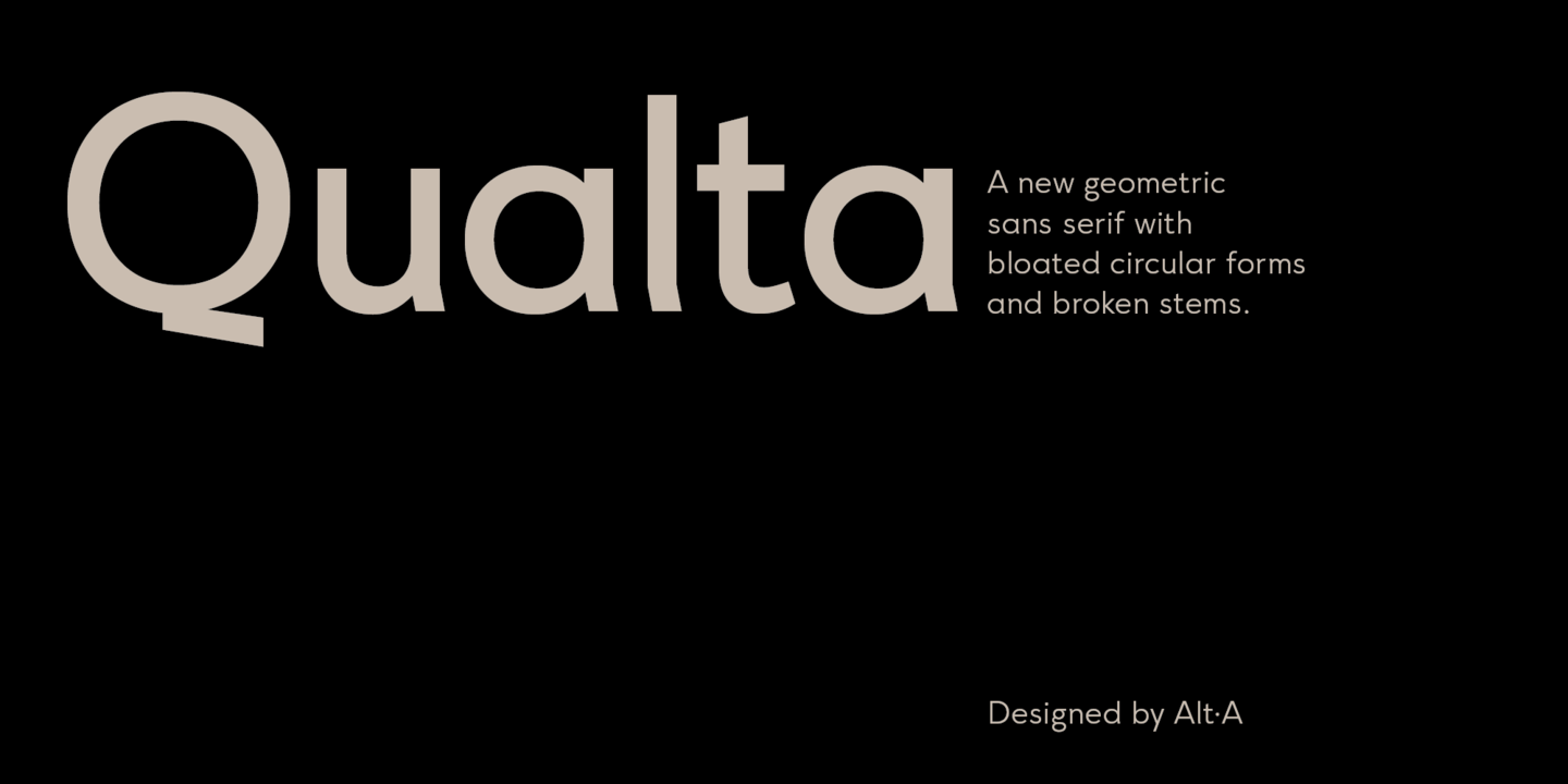 Przykład czcionki Qualta
